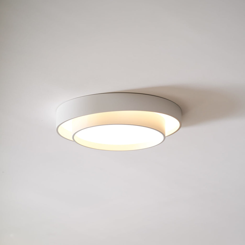 Minimalist Metal Flush Mount Ceiling Light With Bright Daylight LED — Greenwich Home & Living