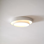Minimalist Metal Flush Mount Ceiling Light With Bright Daylight LED — Greenwich Home & Living