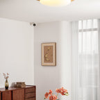 Scandinavian Wood Flush Mount Ceiling Light With Adjustable Color Temperature — Greenwich Home & Living