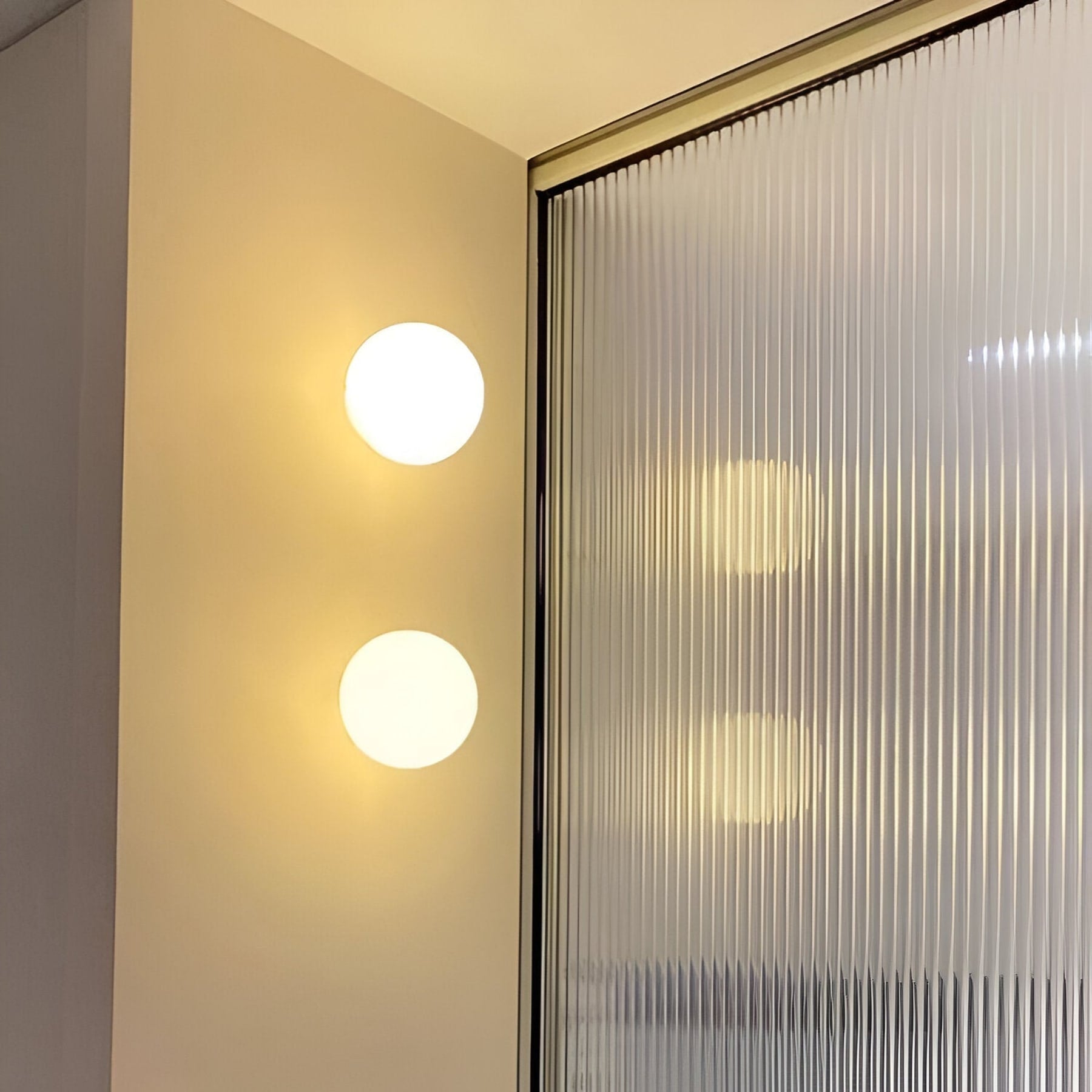 Minimalist Glass Wall Light With Warm White Glow — Greenwich Home & Living