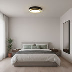 Minimalist Metal Flush Mount Ceiling Light With Bright Daylight LED — Greenwich Home & Living