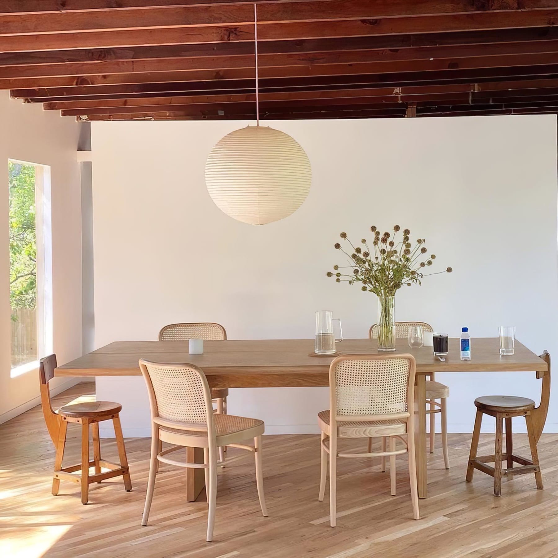 Minimalist Round Lantern Pendant Light With Warm Bulb Included for Living Room — Greenwich Home & Living