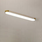 Modern Linear Metal Flush Mount Ceiling Light With Dimmable Remote — Greenwich Home & Living