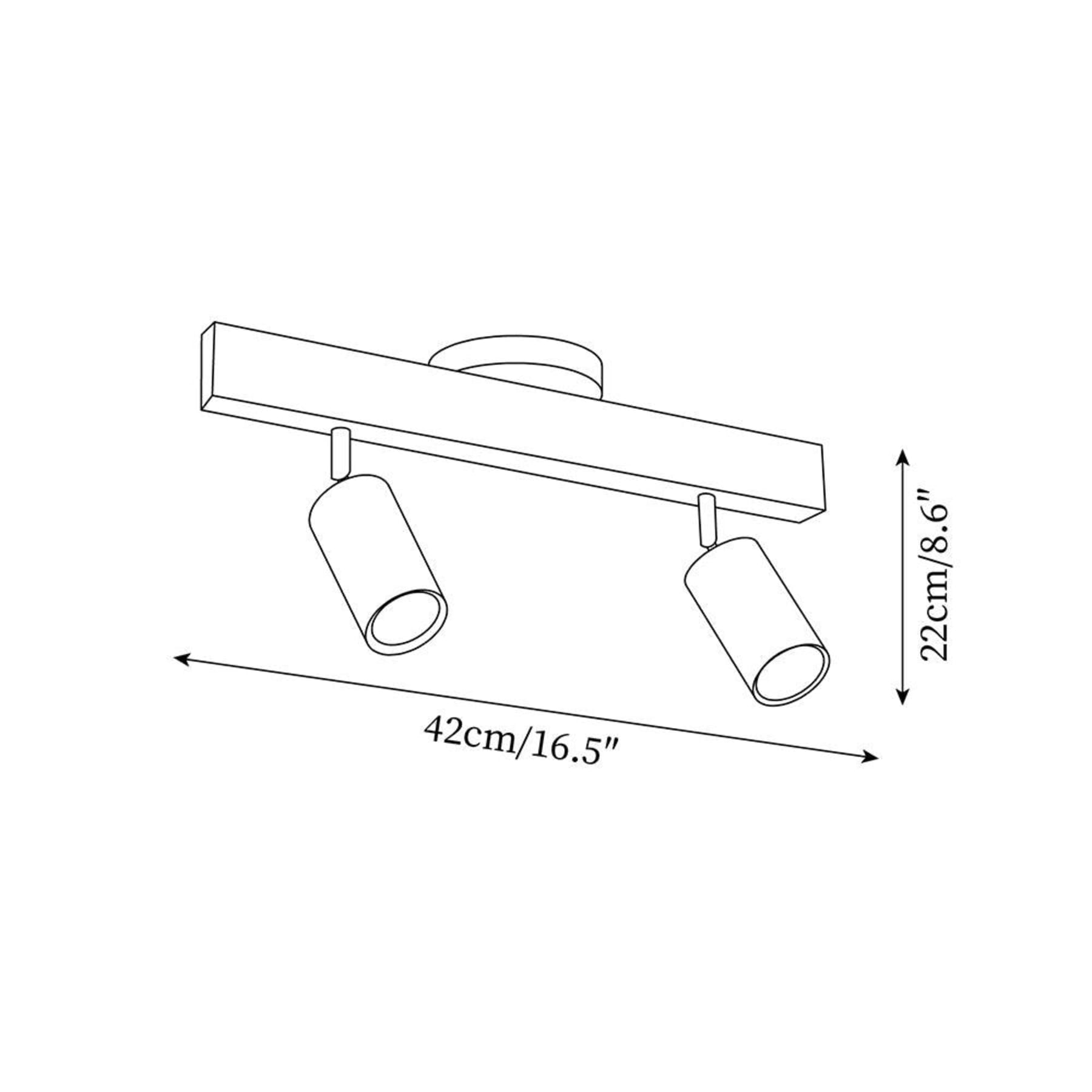 Modern Linear Walnut Wood Ceiling Light With Selectable Color Temperature — Greenwich Home & Living