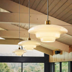 Retro Glass Pendant Light With Warm White Bulb Included for Dining Room — Greenwich Home & Living