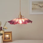 Retro Copper and Glass Pendant Light for Living Room — Greenwich Home & Living