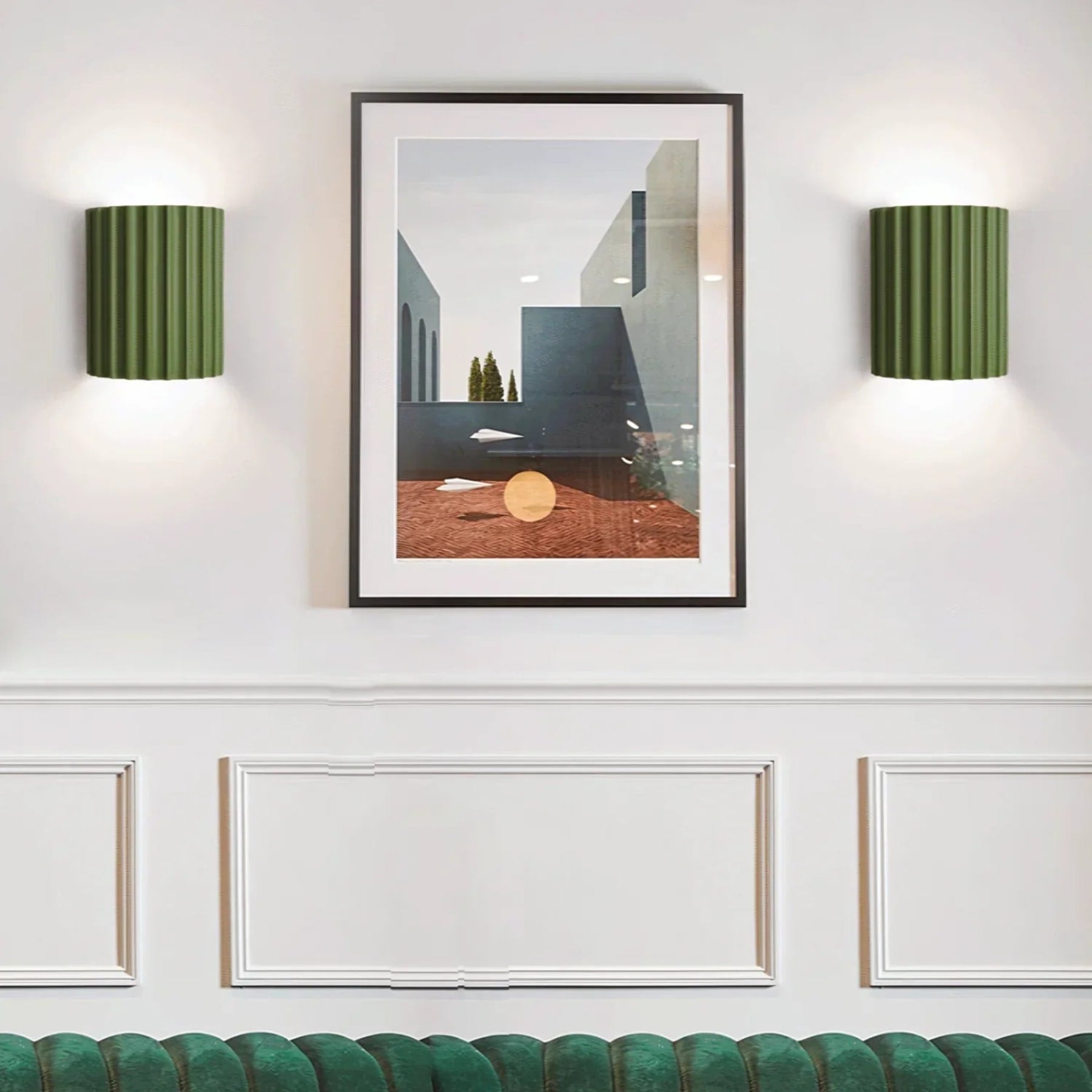 Minimalist Resin Wall Light With Tri-Color Lighting — Greenwich Home & Living