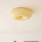 Retro Glass Flush Mount Ceiling Light With Selectable Color Temperature for Living Room — Greenwich Home & Living