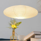 Bohemian Rattan Pendant Light With Xuan Paper Shade for Living Room — Greenwich Home & Living