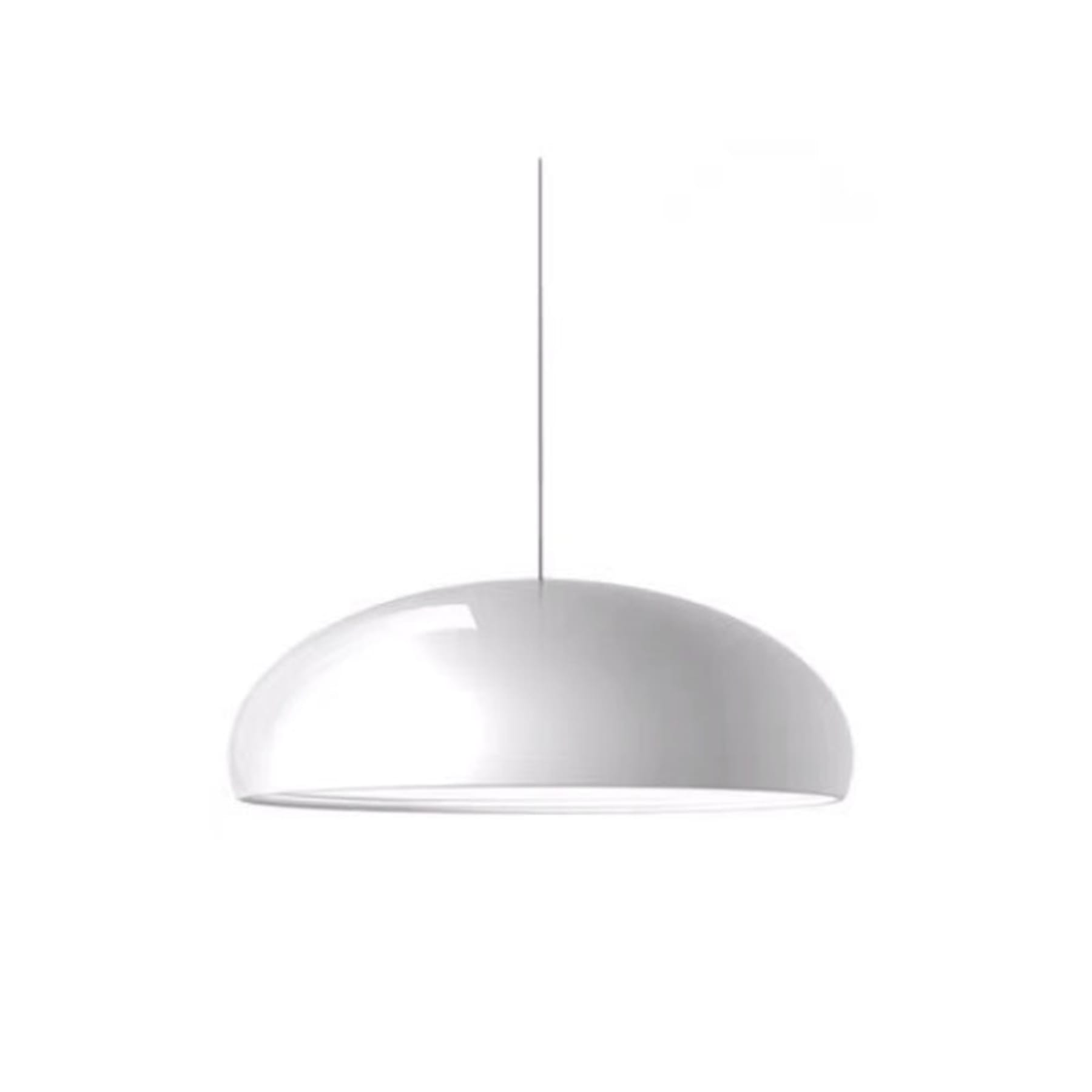 Minimalist Wrought Iron Pendant Light With Tri-Color Light for Living Room in White — Greenwich Home & Living