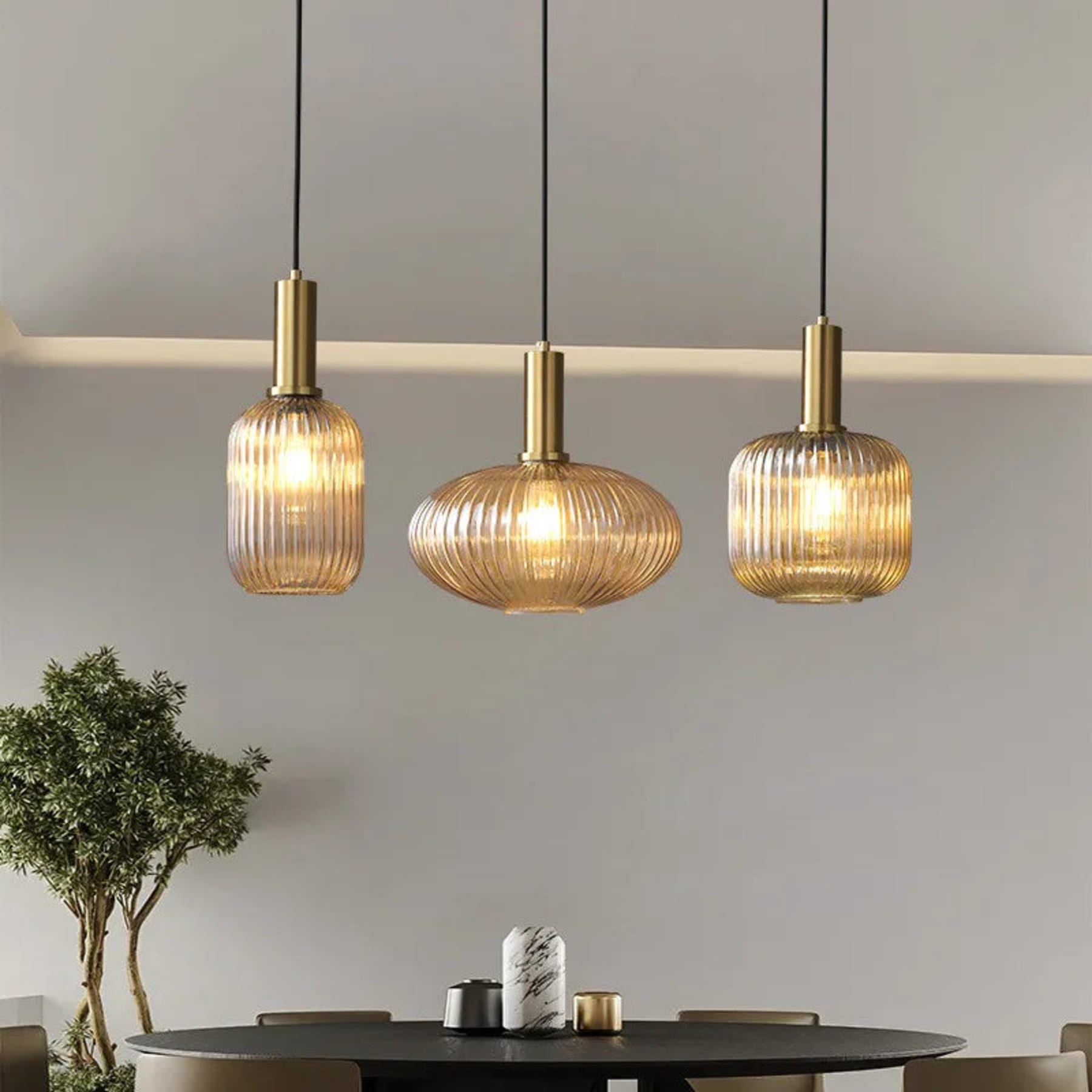 Contemporary Glass Pendant Light for Living and Dining Rooms — Greenwich Home & Living
