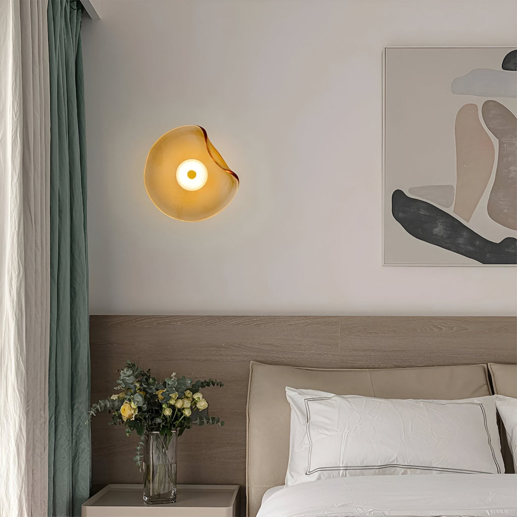Contemporary Glass Wall Light for Living Room and Bedroom — Greenwich Home & Living