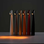Minimalist Rechargeable Table Lamp With Tri-Color Dimming in Brown — Greenwich Home & Living