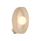 Contemporary Glass Bowl Ceiling Light for Living Room in Beige — Greenwich Home & Living