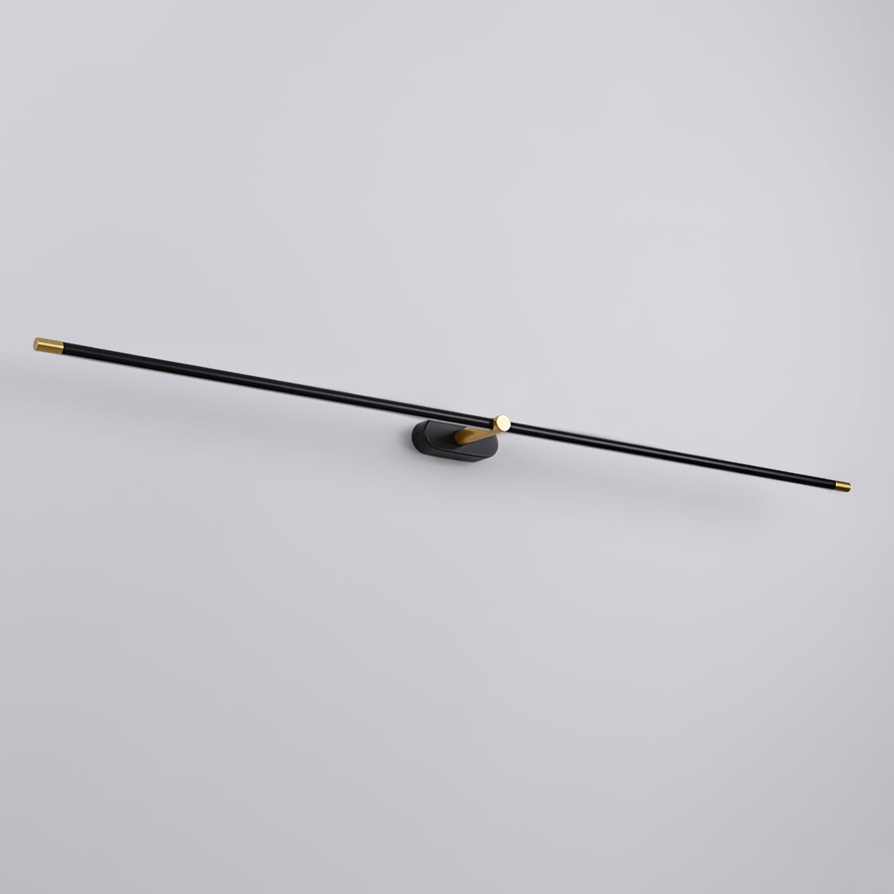 Minimalist Metal Wall Light With Adjustable Color Temperature in Black — Greenwich Home & Living