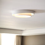 Minimalist Metal Flush Mount Ceiling Light With Bright Daylight LED — Greenwich Home & Living