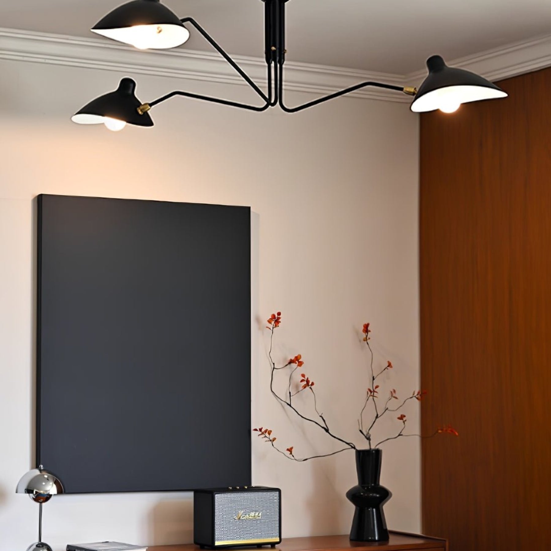 Modern Linear Metal Ceiling Light With Adjustable Color Temperature — Greenwich Home & Living