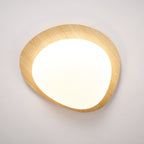 Scandinavian Wood Flush Mount Ceiling Light With Adjustable Color Temperature — Greenwich Home & Living