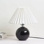 Contemporary Ceramic Table Lamp With Fabric Shade for Living Room — Greenwich Home & Living