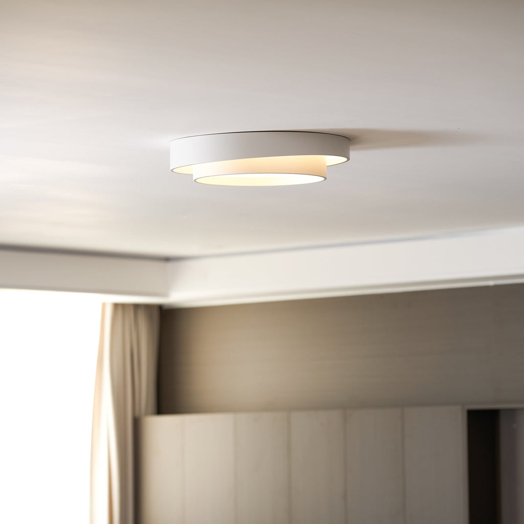 Minimalist Metal Flush Mount Ceiling Light With Bright Daylight LED — Greenwich Home & Living