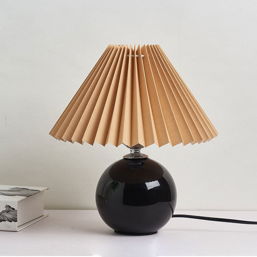 Contemporary Ceramic Table Lamp With Fabric Shade for Living Room — Greenwich Home & Living