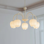 Retro Metal and Glass Chandelier With Selectable Color Light for Living and Dining Rooms — Greenwich Home & Living