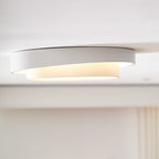 Minimalist Metal Flush Mount Ceiling Light With Bright Daylight LED — Greenwich Home & Living