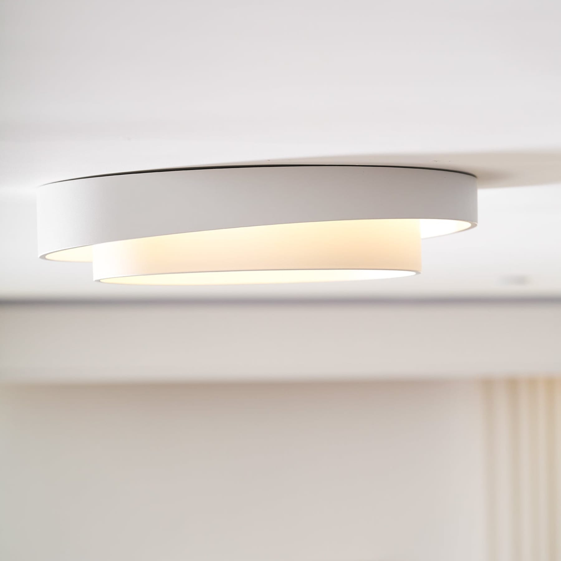 Minimalist Metal Flush Mount Ceiling Light With Bright Daylight LED — Greenwich Home & Living