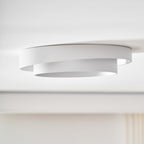Minimalist Metal Flush Mount Ceiling Light With Bright Daylight LED — Greenwich Home & Living