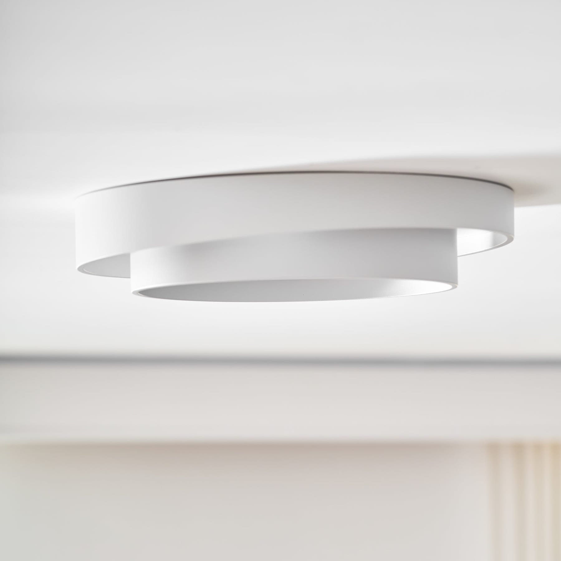 Minimalist Metal Flush Mount Ceiling Light With Bright Daylight LED — Greenwich Home & Living