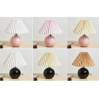 Contemporary Ceramic Table Lamp With Fabric Shade for Living Room — Greenwich Home & Living