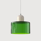 Modern Glass Pendant Light for Dining Room and Kitchen in Green — Greenwich Home & Living