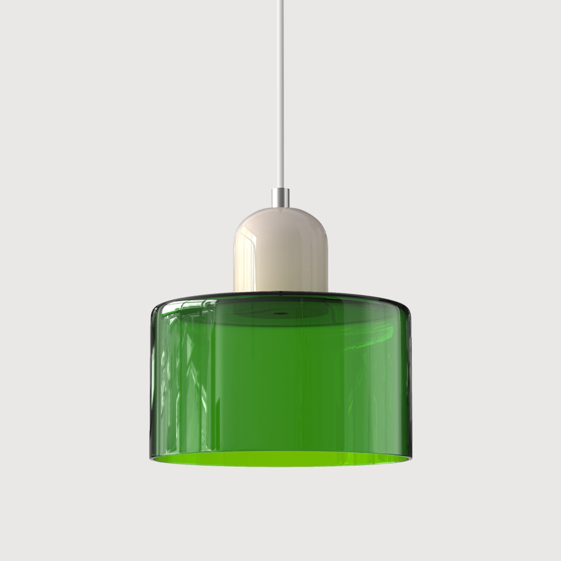 Modern Glass Pendant Light for Dining Room and Kitchen in Green — Greenwich Home & Living