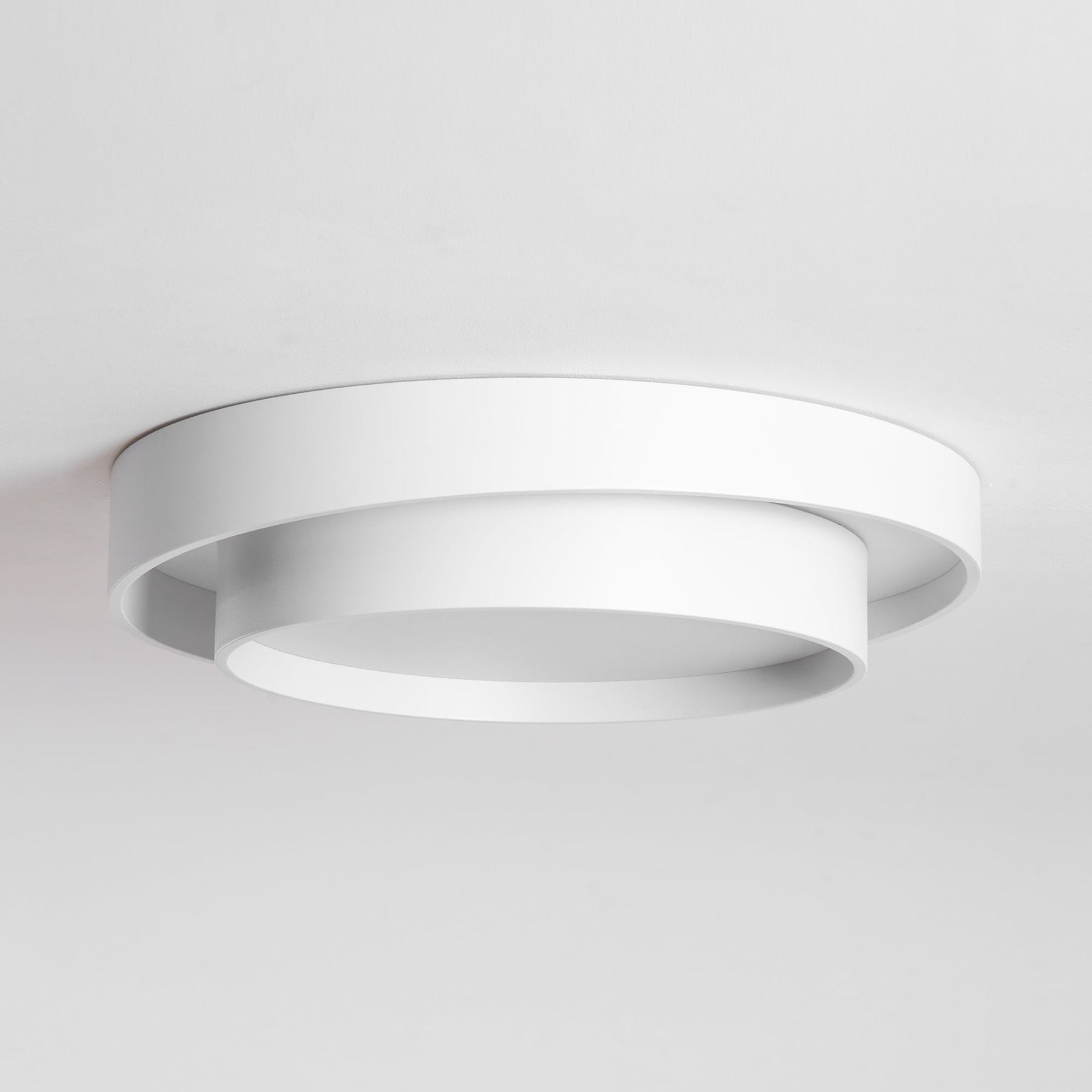 Minimalist Metal Flush Mount Ceiling Light With Bright Daylight LED — Greenwich Home & Living