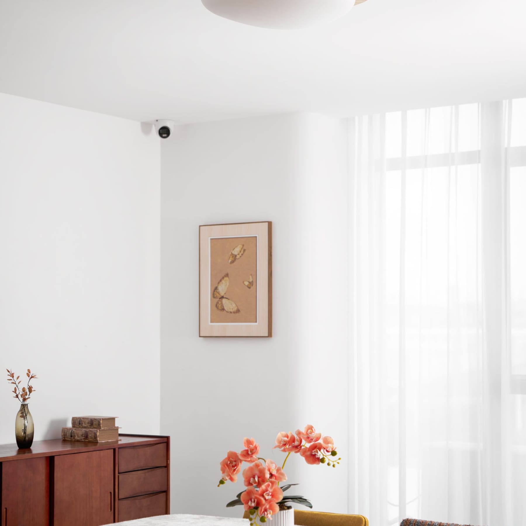 Scandinavian Wood Flush Mount Ceiling Light With Adjustable Color Temperature — Greenwich Home & Living
