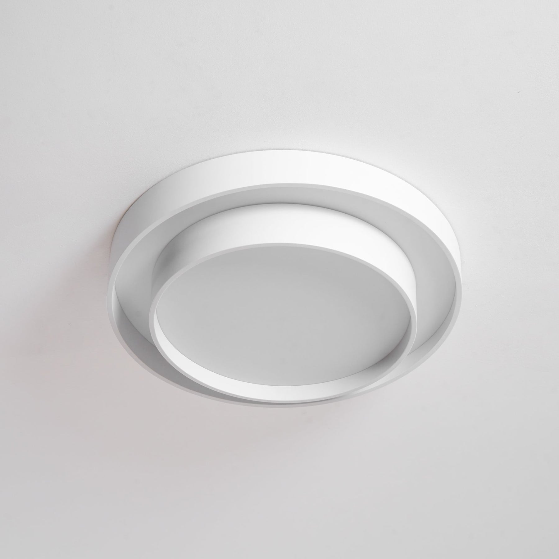 Minimalist Metal Flush Mount Ceiling Light With Bright Daylight LED — Greenwich Home & Living