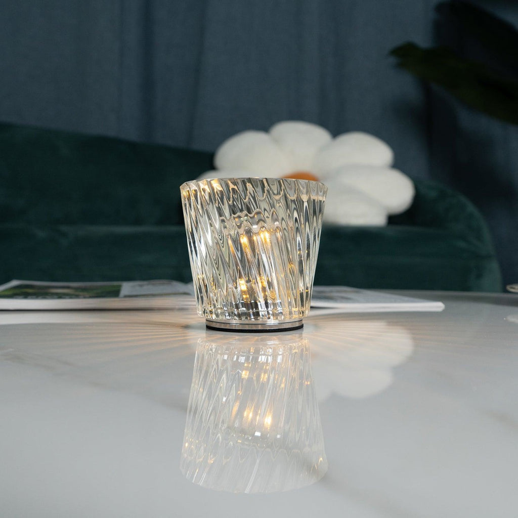 Modern Crystal Table Lamp With Warm Glow For Living Room and Bedroom — Greenwich Home & Living