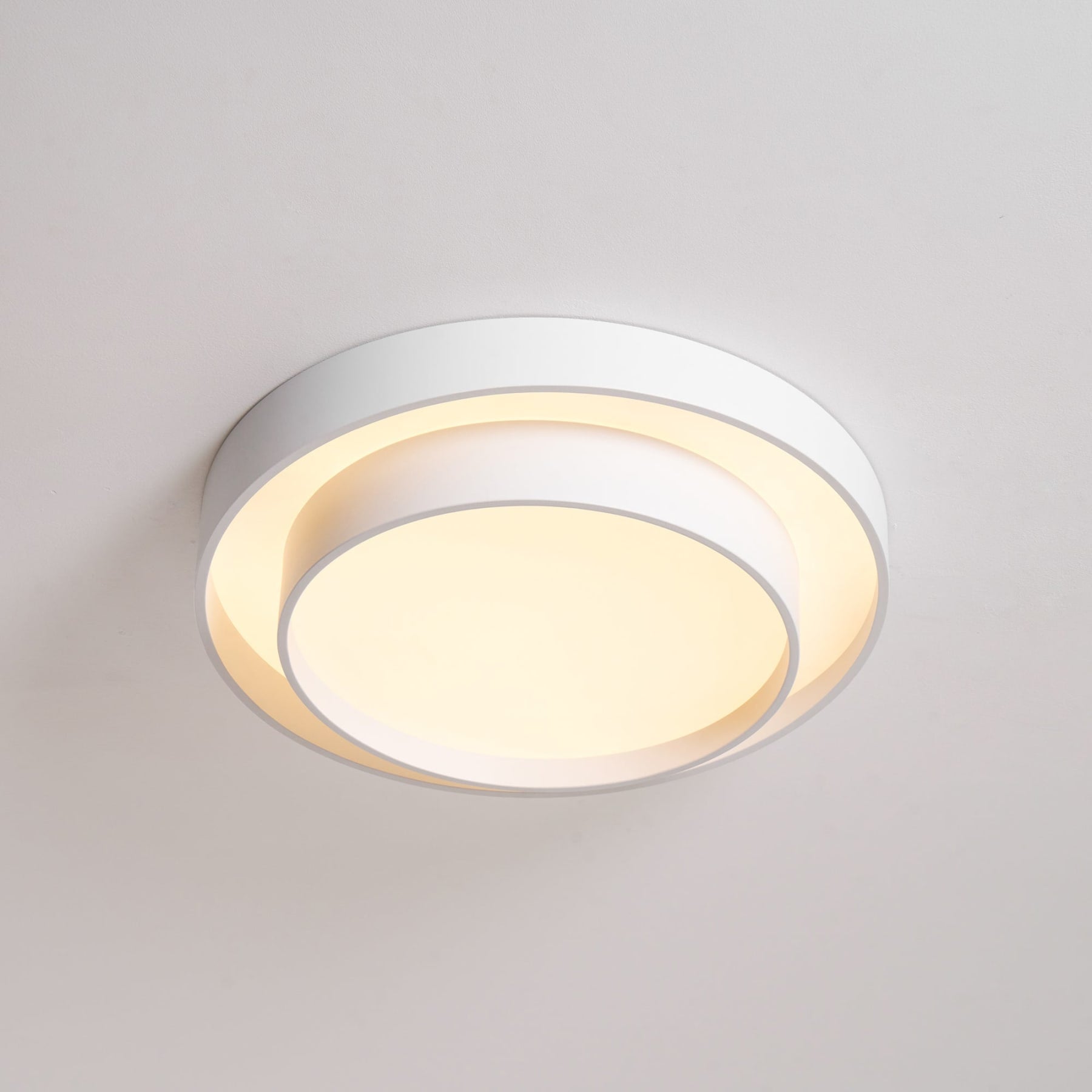 Minimalist Metal Flush Mount Ceiling Light With Bright Daylight LED — Greenwich Home & Living