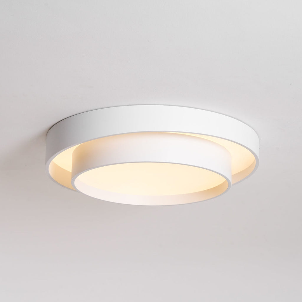 Minimalist Metal Flush Mount Ceiling Light With Bright Daylight LED — Greenwich Home & Living