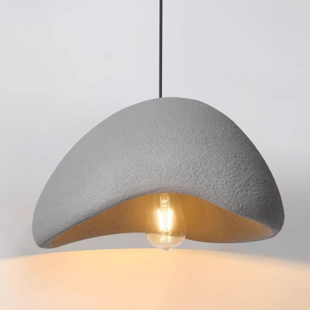 Minimalist Resin Pendant Light With Selectable Light Colors for Living Room — Greenwich Home & Living