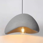 Minimalist Resin Pendant Light With Selectable Light Colors for Living Room — Greenwich Home & Living