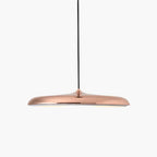 Minimalist Ironwork Pendant Light With Warm White Glow for Dining Room in Rose Gold — Greenwich Home & Living