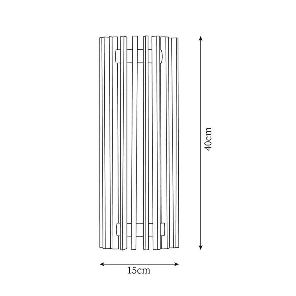 Contemporary Acrylic and Wood Wall Light With Tri-Color Lighting — Greenwich Home & Living