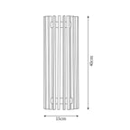 Contemporary Acrylic and Wood Wall Light With Tri-Color Lighting — Greenwich Home & Living