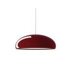 Minimalist Wrought Iron Pendant Light With Tri-Color Light for Living Room in Red — Greenwich Home & Living