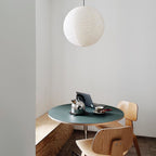 Minimalist Round Lantern Pendant Light With Warm Bulb Included for Living Room — Greenwich Home & Living