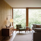 Modern Silk and Walnut Wood Wall Light for Bedroom and Living Room — Greenwich Home & Living