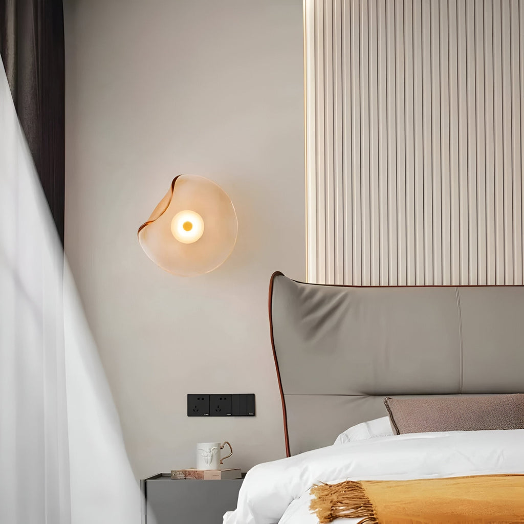 Contemporary Glass Wall Light for Living Room and Bedroom — Greenwich Home & Living