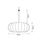 Modern Silk Fabric Pendant Light With Adjustable Color Temperature — Greenwich Home & Living