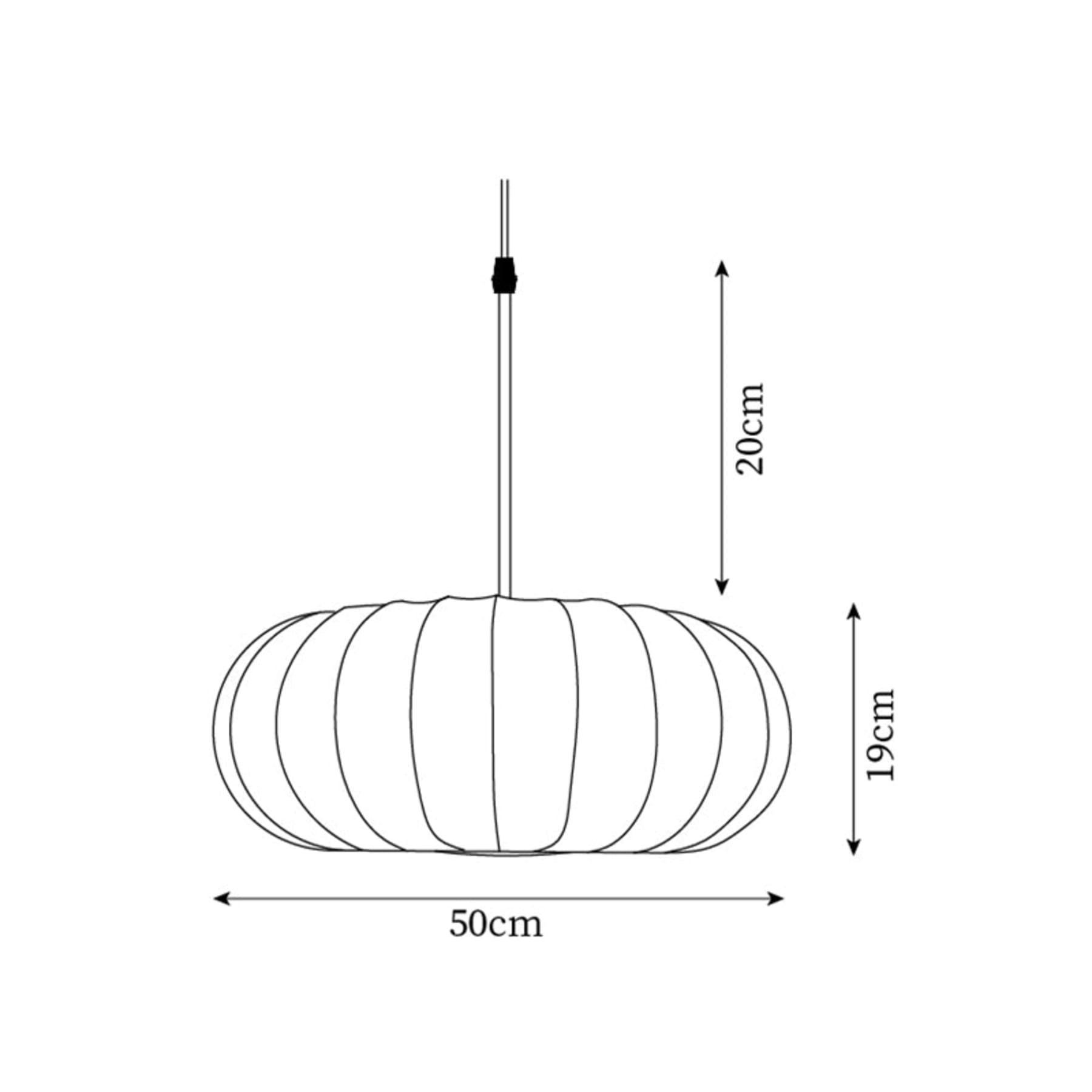 Modern Silk Fabric Pendant Light With Adjustable Color Temperature — Greenwich Home & Living